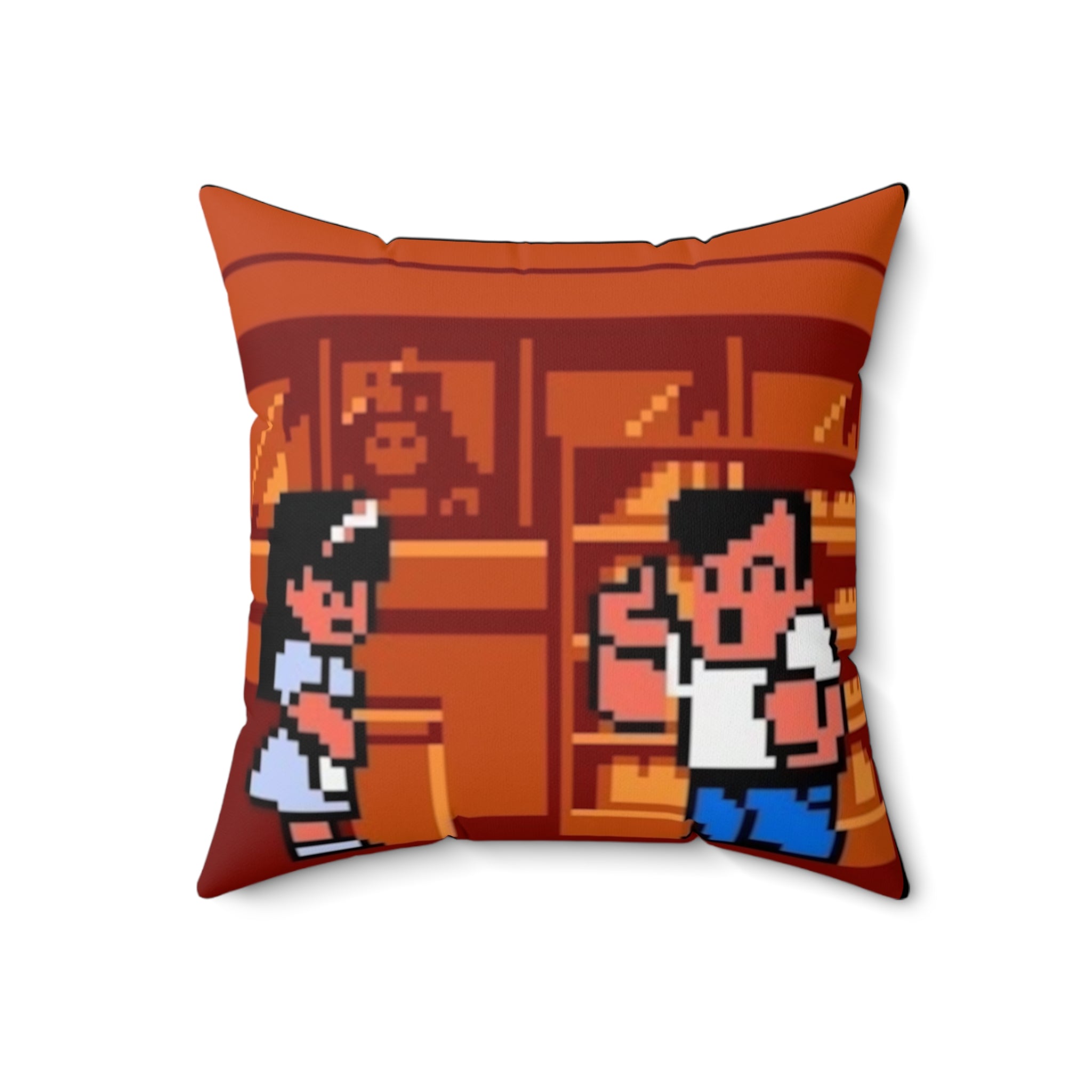 River City Ransom Decorative Throw Pillow | Retro NES Beat ’Em Up Home Décor | RetroPunkDesign - Retro Punk Design 