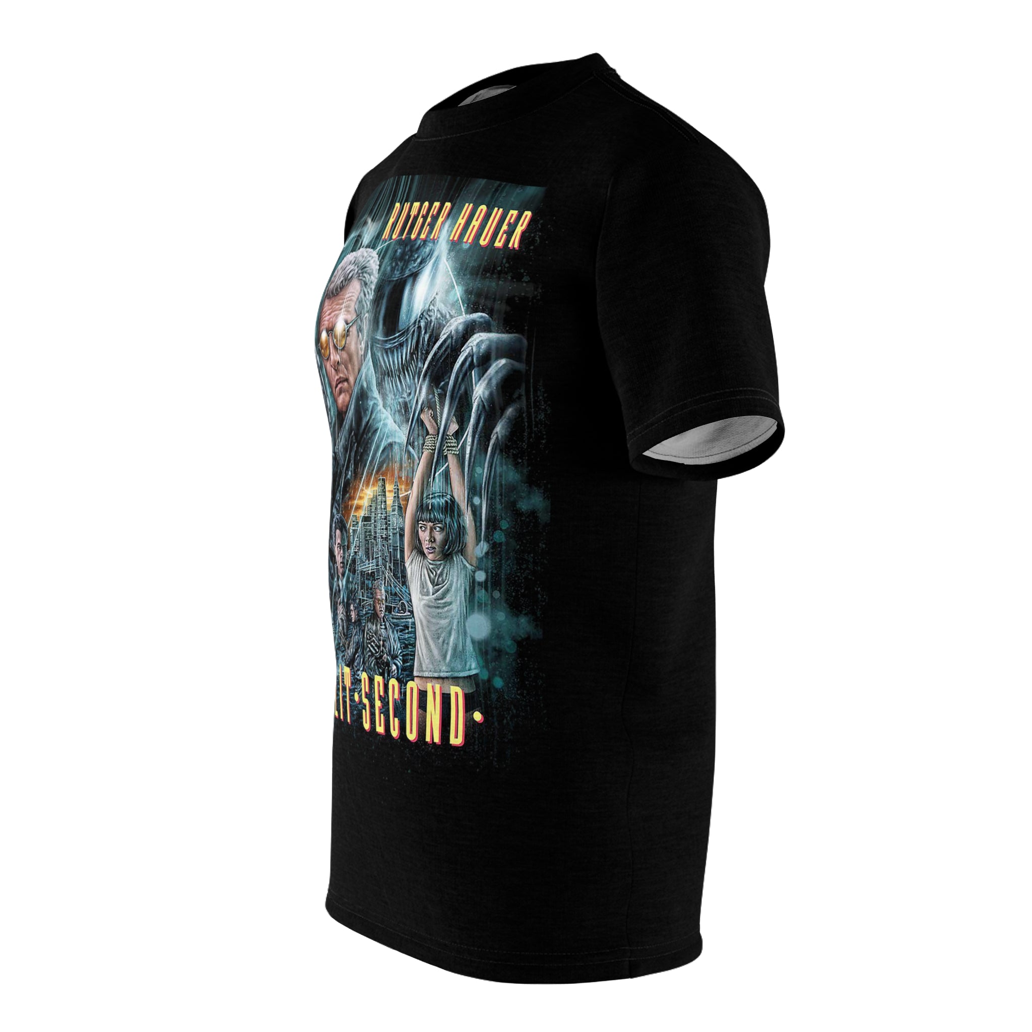 Split Second 1992 Rutger Hauer Graphic T-Shirt | Cult Sci-Fi Movie Tee | Retro Cyberpunk Film Apparel | RetroPunkDesign