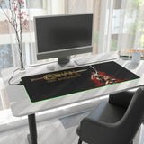 Conan The Barbarian Arnold Schwarzenegger LED Gaming Mouse Mat  RGB Fantasy Desk Pad  RetroPunkDesign - Retro Punk Design 