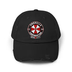 Resident Evil Umbrella Corporation Distressed Cap | Biohazard Horror Hat | RetroPunkDesign - Retro Punk Design 