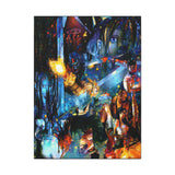 RetroPunkDesign Final Fantasy VII 1997 Canvas Art Print Retro JRPG PlayStation Wall Decor
