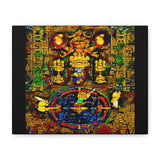 Chrono Trigger Magus Battle Stained Glass Canvas Art Print | RPG Wall Decor | 100% Cotton Canvas