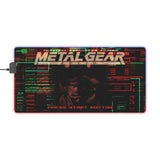 Metal Gear Solid Gaming LED Mouse Pad Metal Gear Solid Gaming LED Mouse Pad RGB Desk Mat  Stealth Game Accessory  RetroPunkDesign - Retro Punk Design 