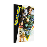 Metal Gear 1987 Cover Art Poster | Retro NES Game Wall Print | Classic Stealth Action Decor | RetroPunkDesign