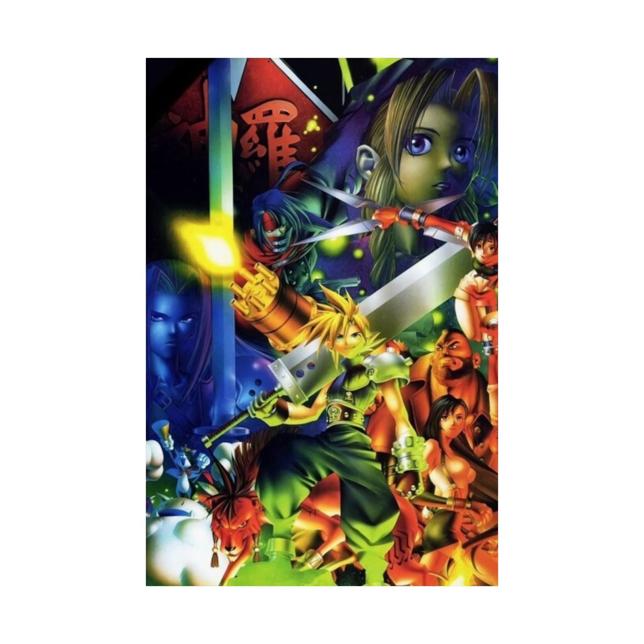 Final Fantasy VII 1997 Poster Art Print - Retro Punk Design 
