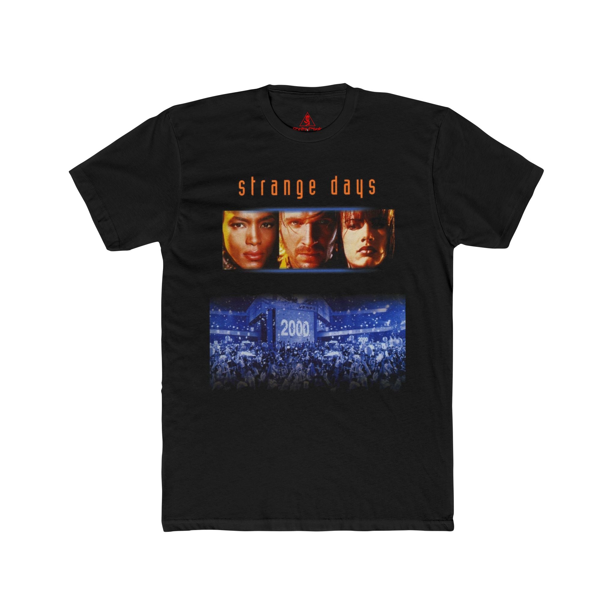 Strange Days 1995 Graphic T-Shirt | Cult Cyberpunk Movie Tee | Retro Sci-Fi Thriller Apparel | RetroPunkDesign