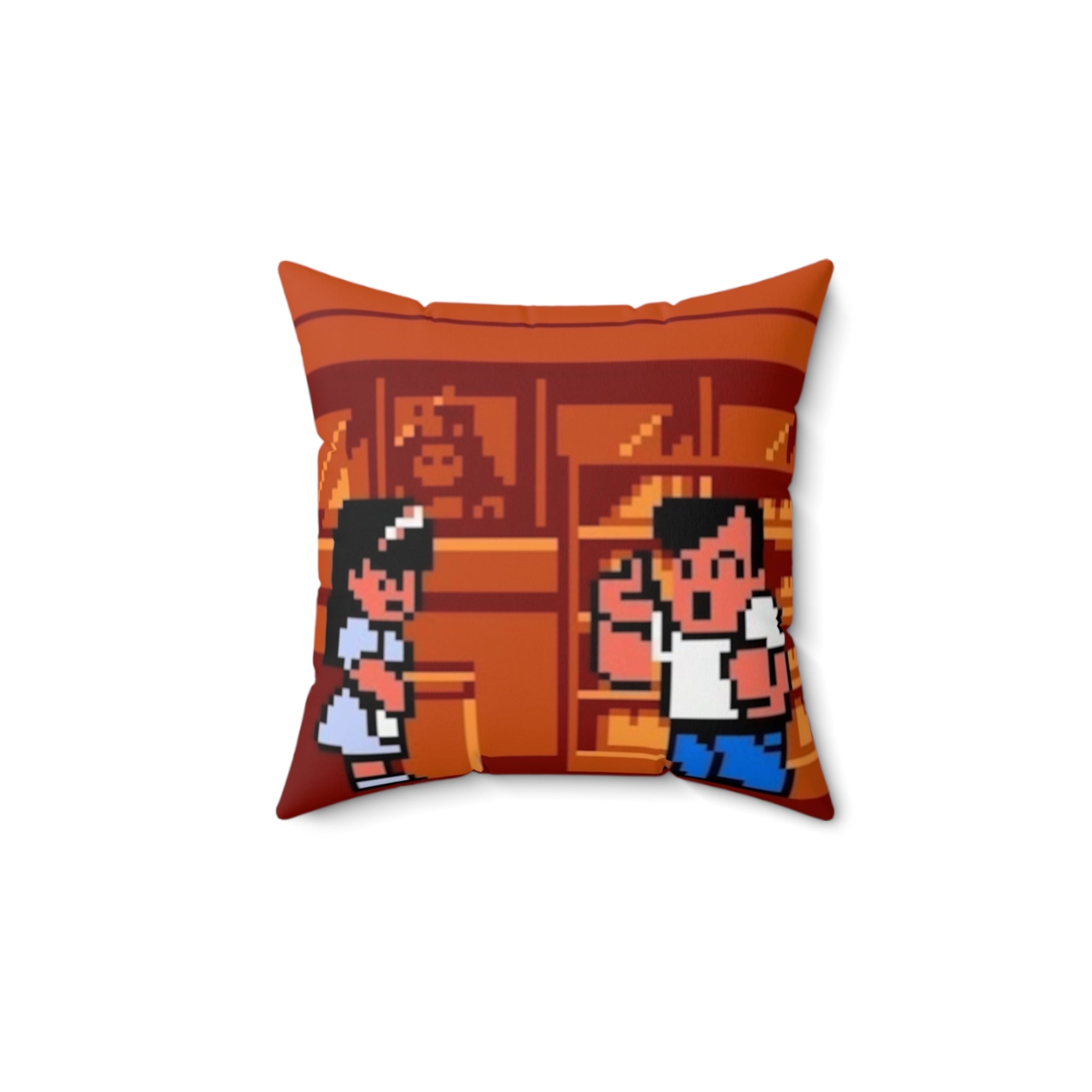 River City Ransom Decorative Throw Pillow | Retro NES Beat ’Em Up Home Décor | RetroPunkDesign - Retro Punk Design 