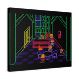 EarthBound MoonSide Café Canvas Art Print  Retro SNES Oil Painting Style Wall Art