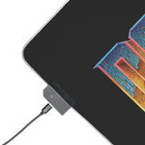 DOOM LED Gaming Mouse Pad | Retro FPS RGB Desk Mat for PC Gamers | RetroPunkDesign