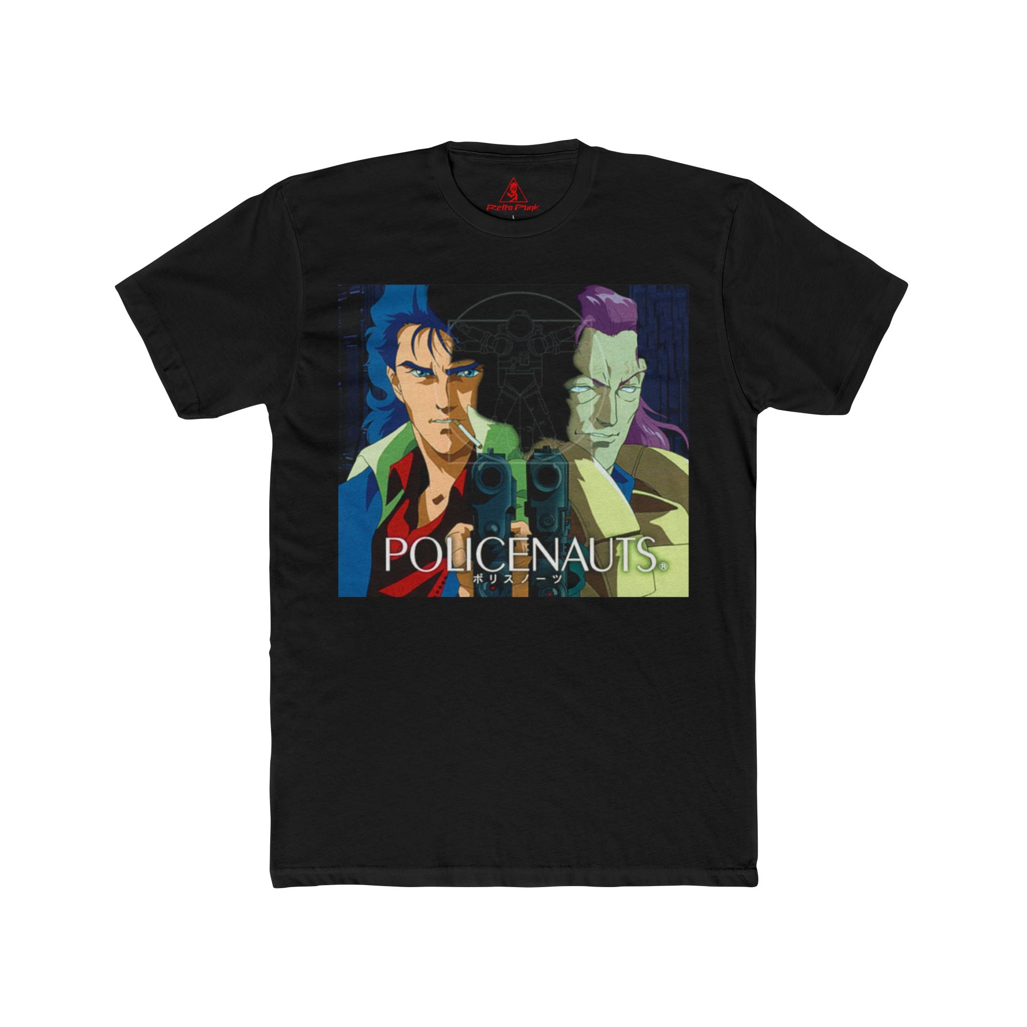 Policenauts Graphic T-Shirt | Hideo Kojima Retro Anime Sci-Fi Tee | RetroPunkDesign