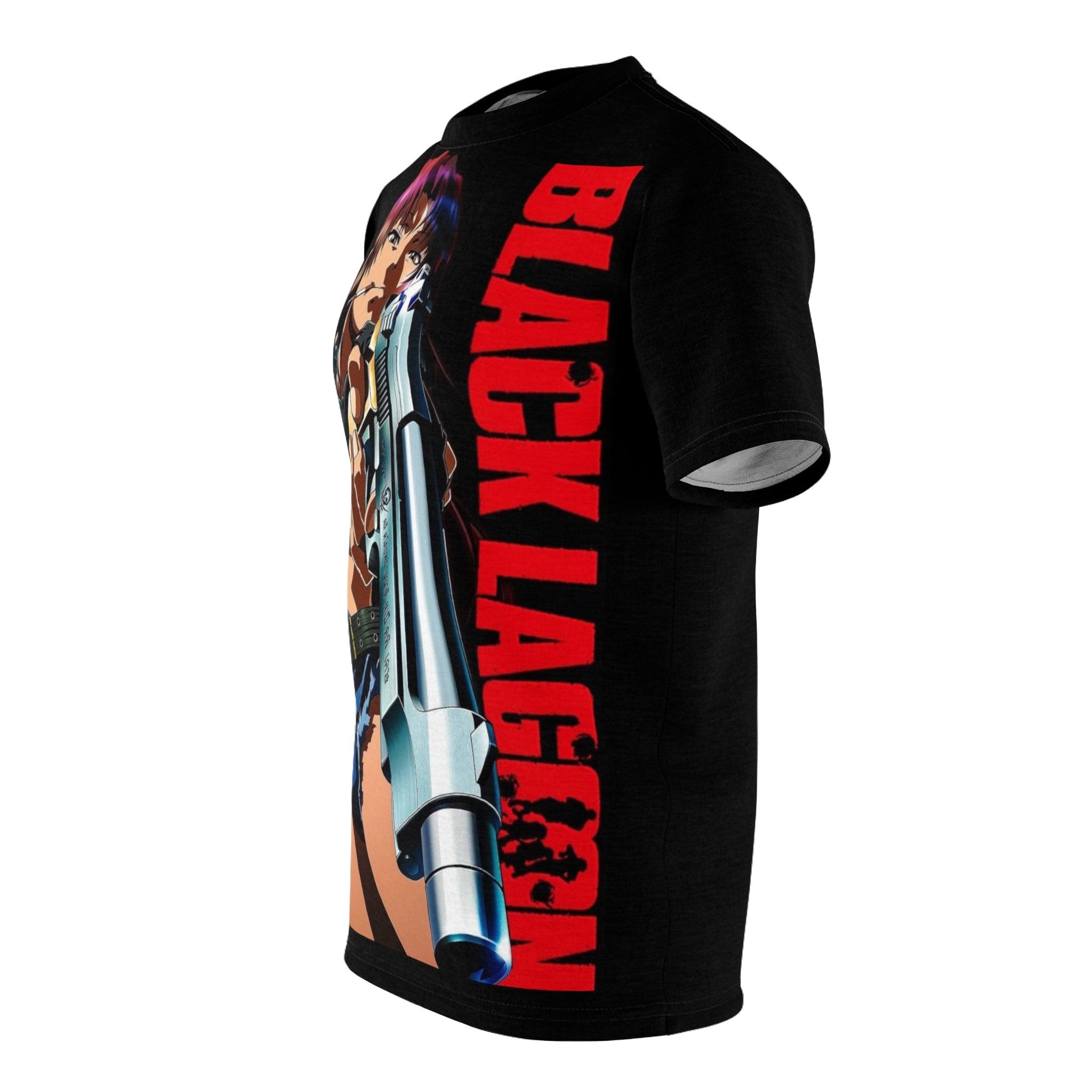 Black Lagoon Anime Revy Graphic Tee - Retro Punk Design 