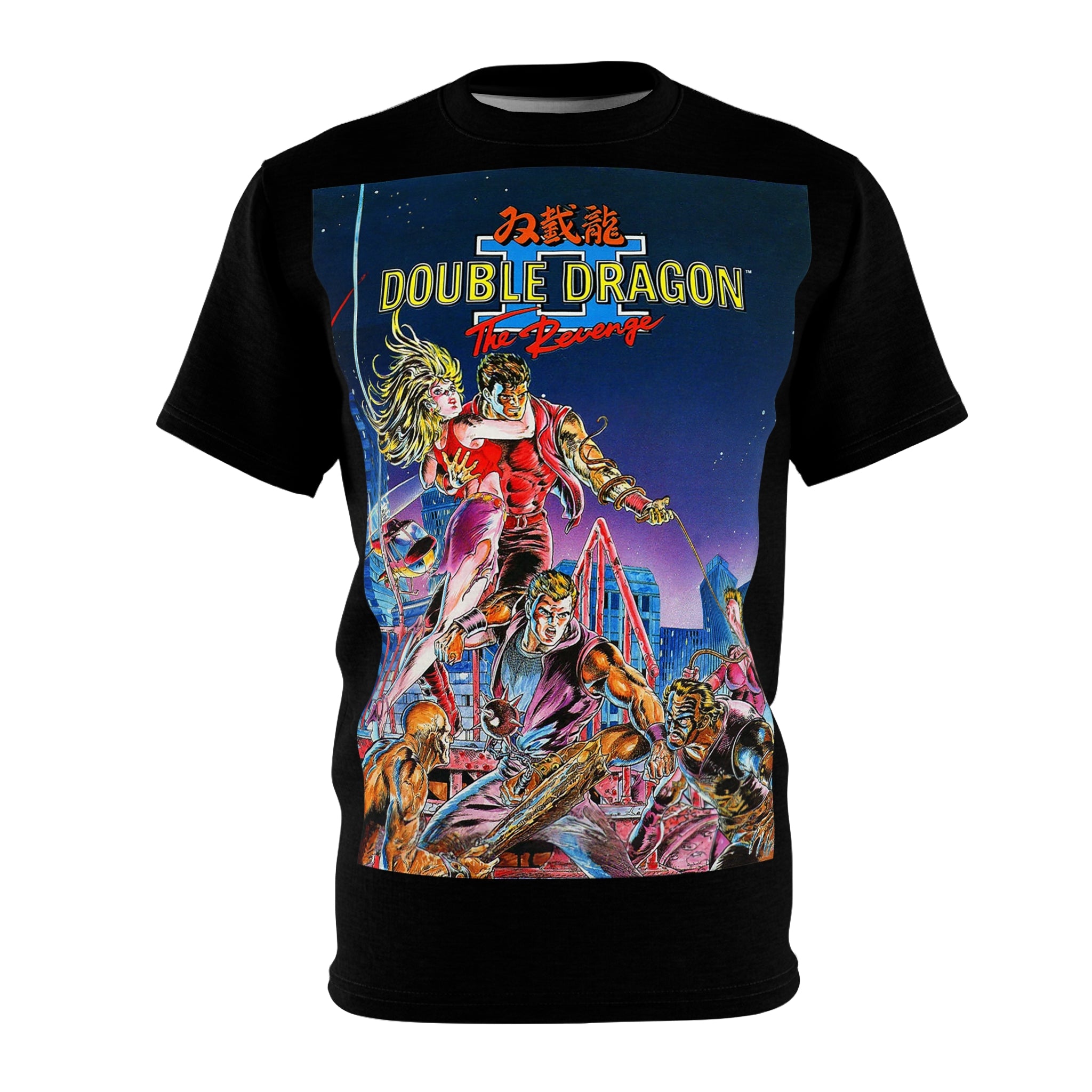 Double Dragon II The Revenge Graphic T-Shirt  Retro Arcade Game Tee  Classic NES Apparel  RetroPunkDesign