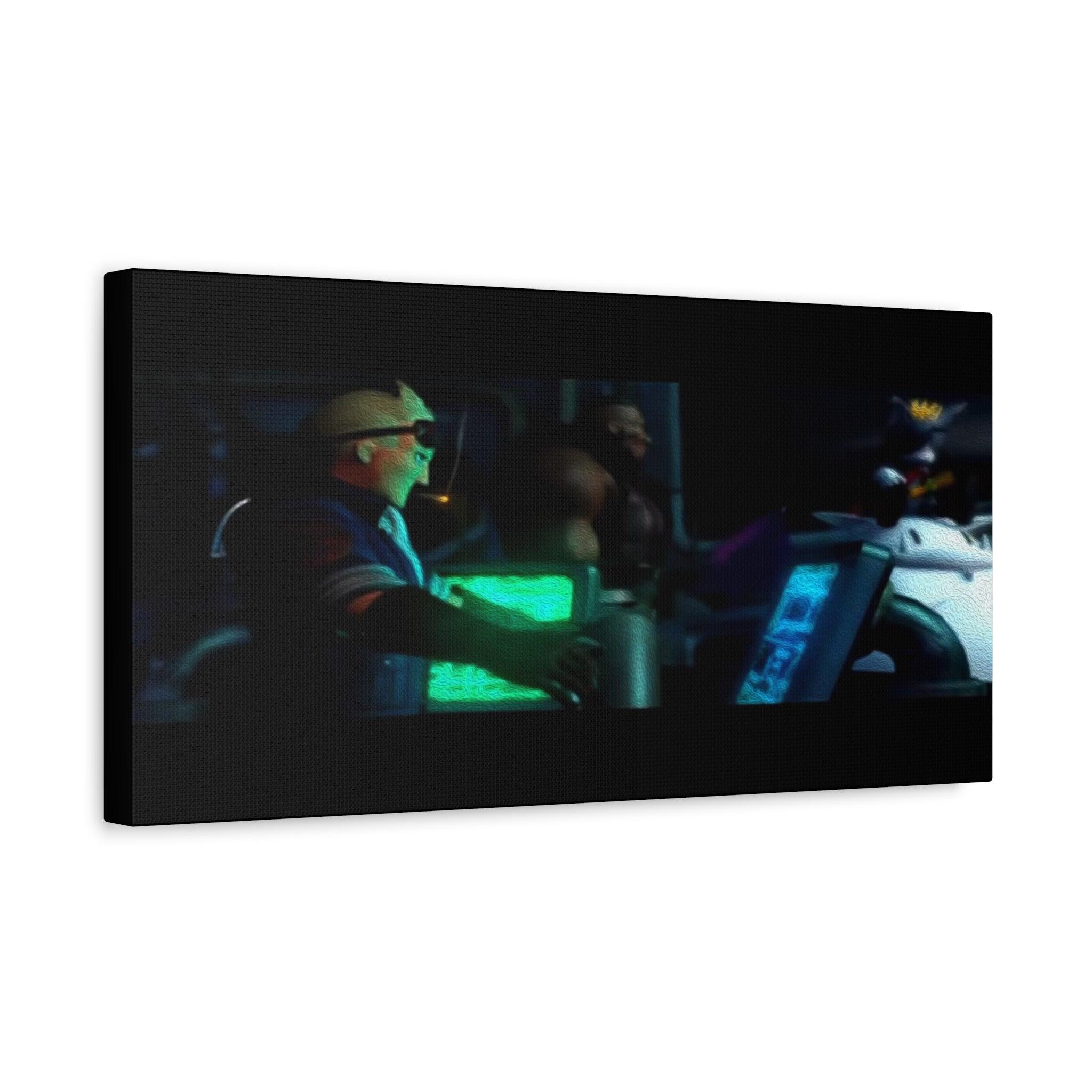 Final Fantasy VII 1997 Canvas Art Print - Retro Punk Design 