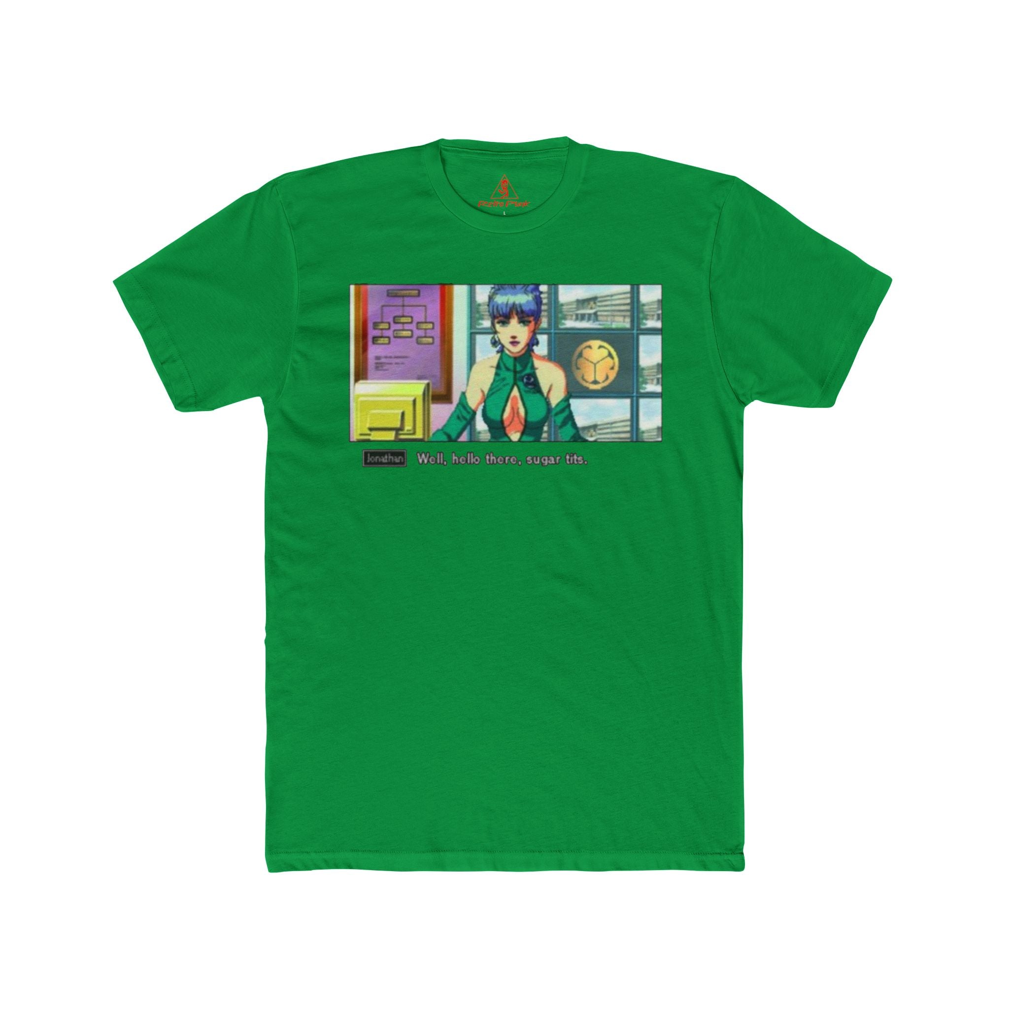 Policenauts “Sugar Tits” Graphic T-Shirt  90s Cyberpunk Game Tee  RetroPunkDesign