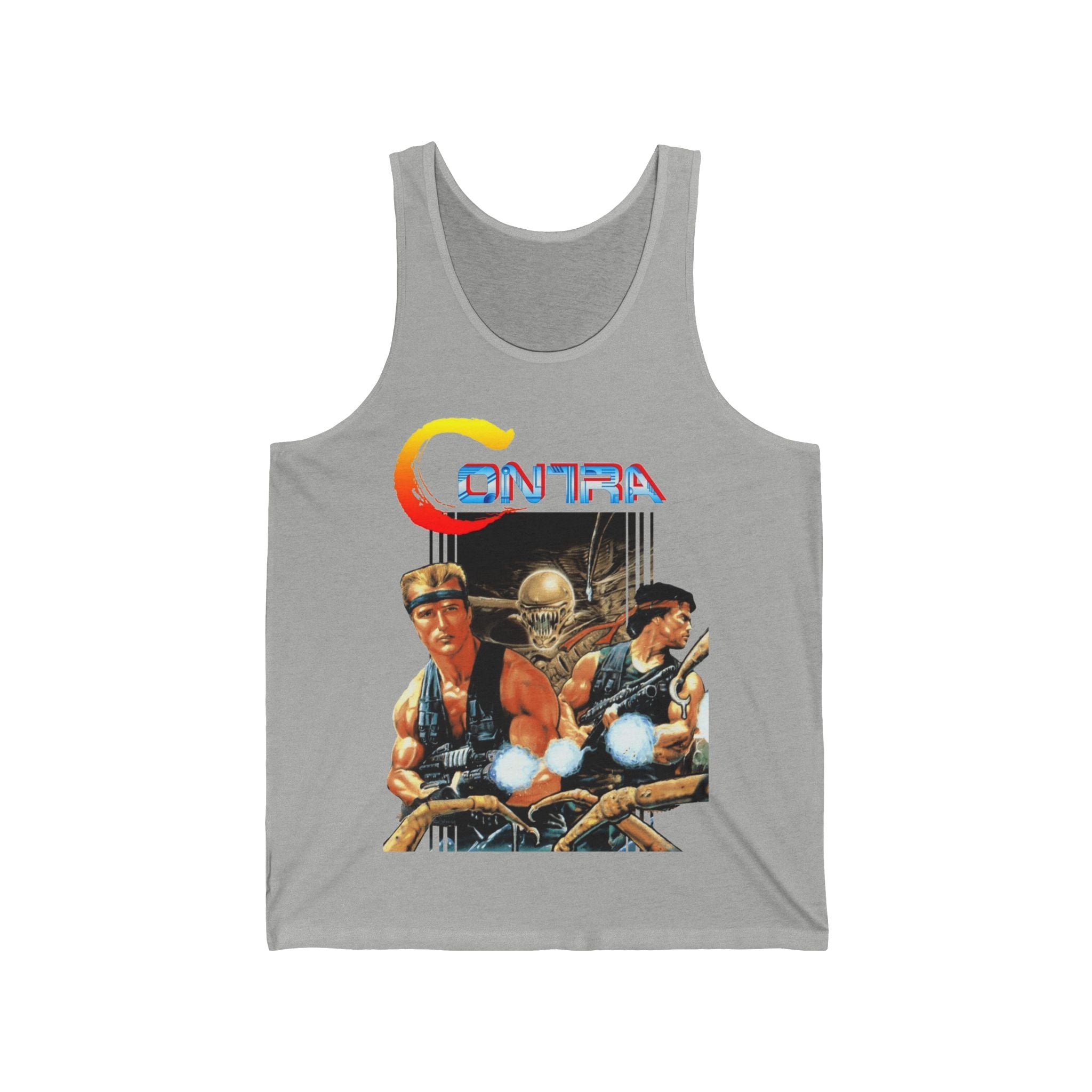 Contra Tank Top | Retro NES Run and Gun Sleeveless Tee | RetroPunkDesign - Retro Punk Design 