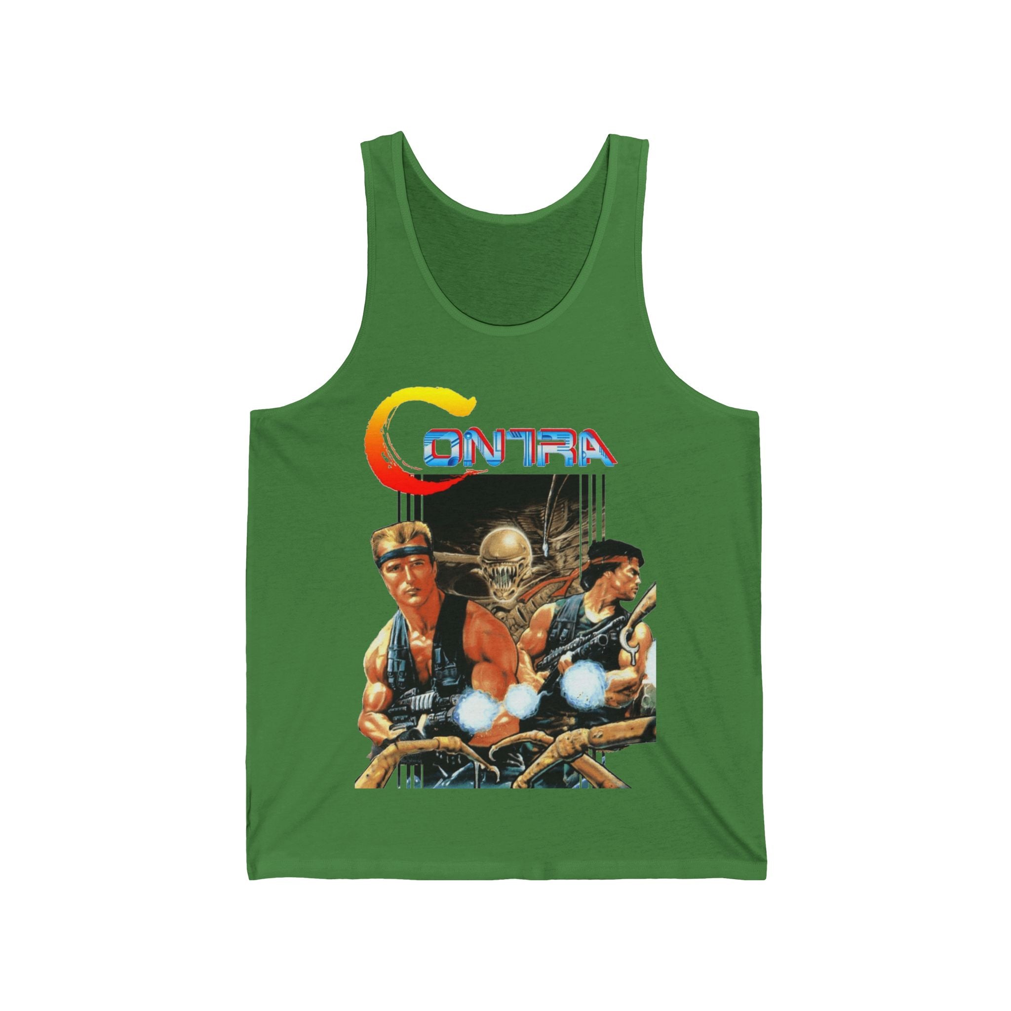 Contra Tank Top | Retro NES Run and Gun Sleeveless Tee | RetroPunkDesign - Retro Punk Design 