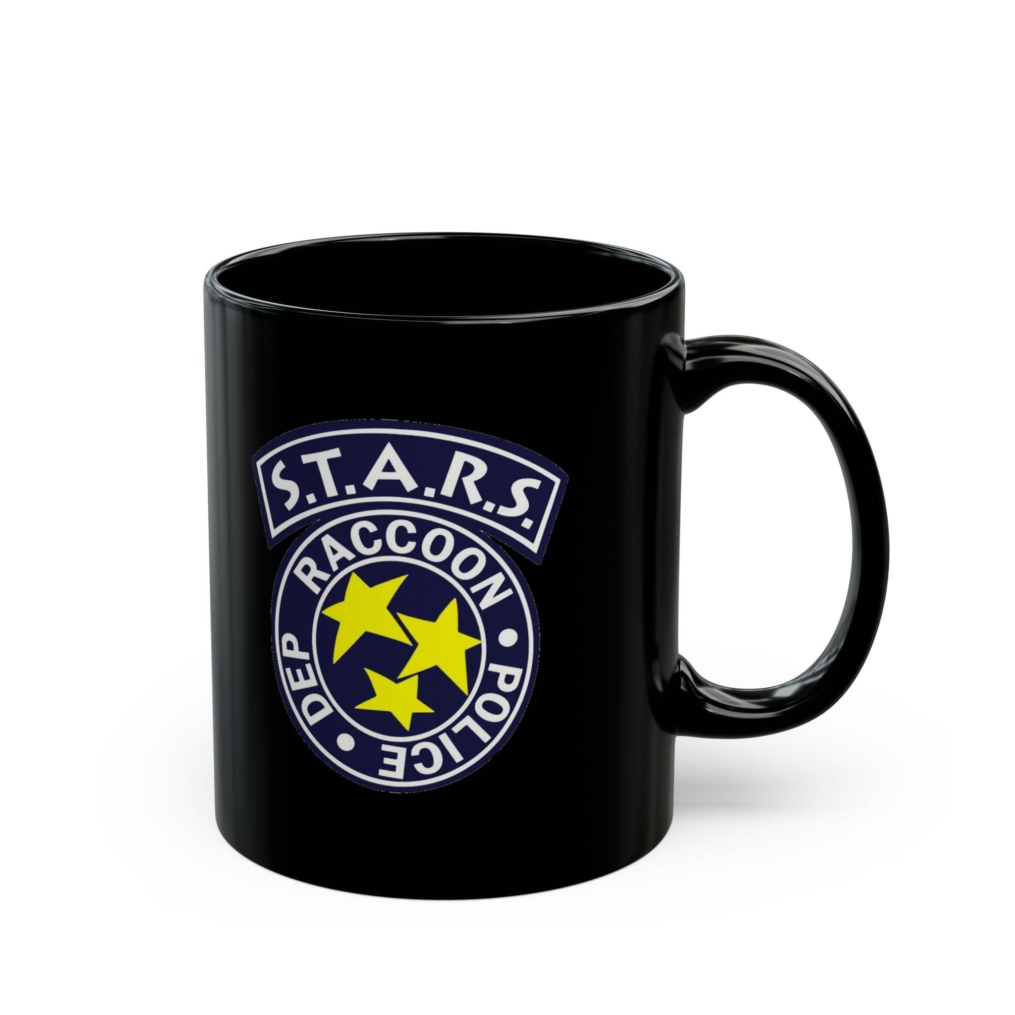 Resident Evil STARS 11oz Black Mug - Retro Punk Design 