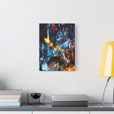 RetroPunkDesign Final Fantasy VII 1997 Canvas Art Print Retro JRPG PlayStation Wall Decor