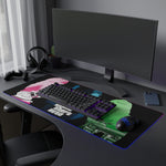 Grand Theft Auto Vice City LED Gaming Mouse Mat  RGB Retro 80s Neon Desk Pad  RetroPunkDesign - Retro Punk Design 