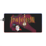 Final Fantasy III LED Gaming Mouse Mat  RGB Retro JRPG Desk Pad  90s SNES Game Accessory  RetroPunkDesign - Retro Punk Design 
