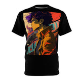 Cowboy Bebop Space Cowboy Graphic T-Shirt | Polyester Retro Anime Tee | Classic Sci-Fi Streetwear | RetroPunkDesign