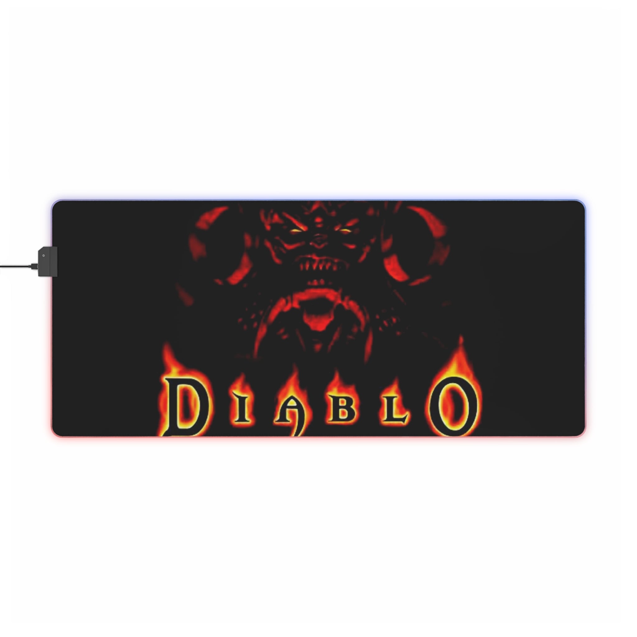 Diablo 1997 Gaming LED Mouse Pad  RGB Retro PC RPG Desk Mat  Classic Blizzard Accessory  RetroPunkDesign - Retro Punk Design 