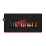 Final Fantasy VI LED Gaming Mouse Pad RGB Desk Mat - Retro Punk Design 