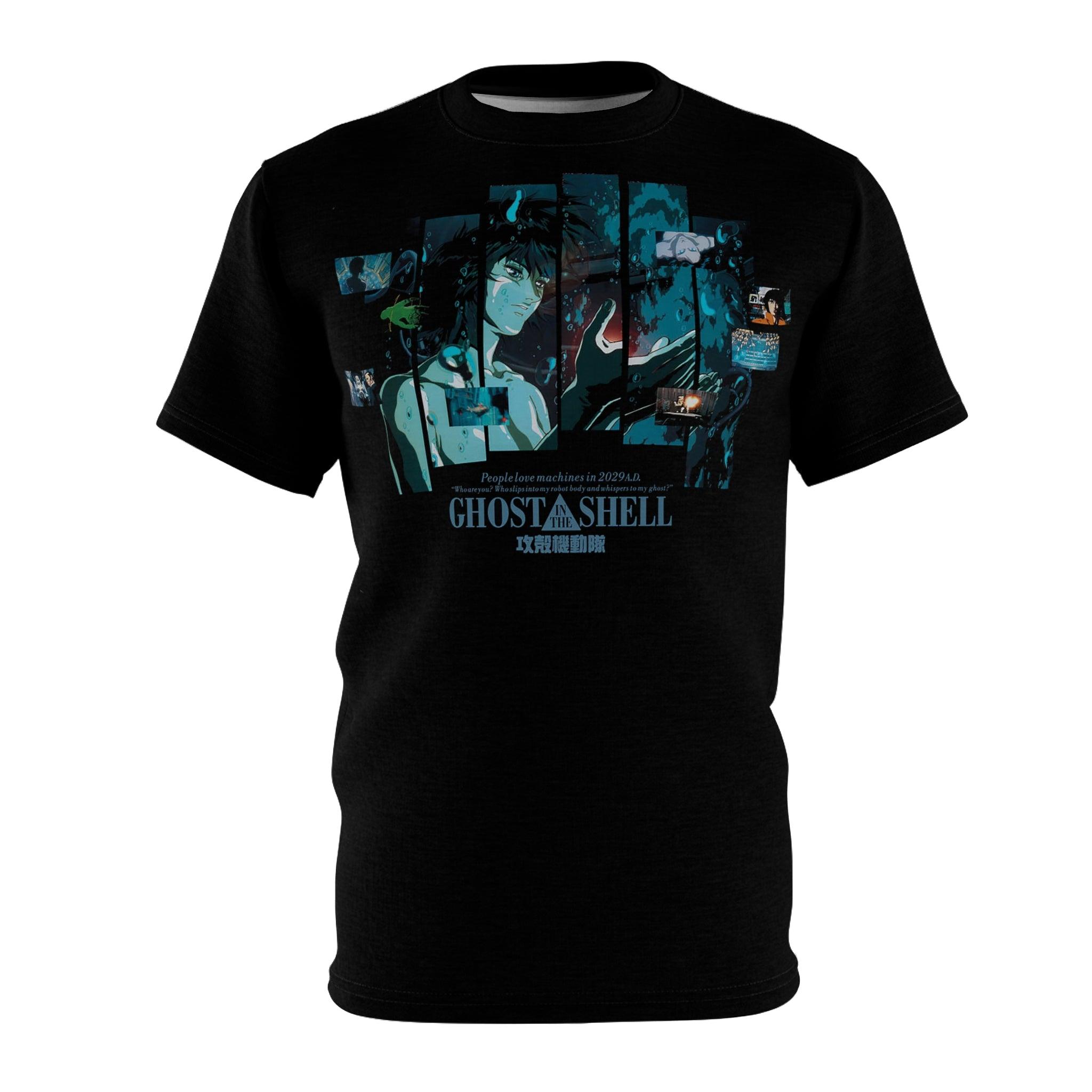 Ghost in the Shell 1995 Anime Graphic Tee - Retro Punk Design 