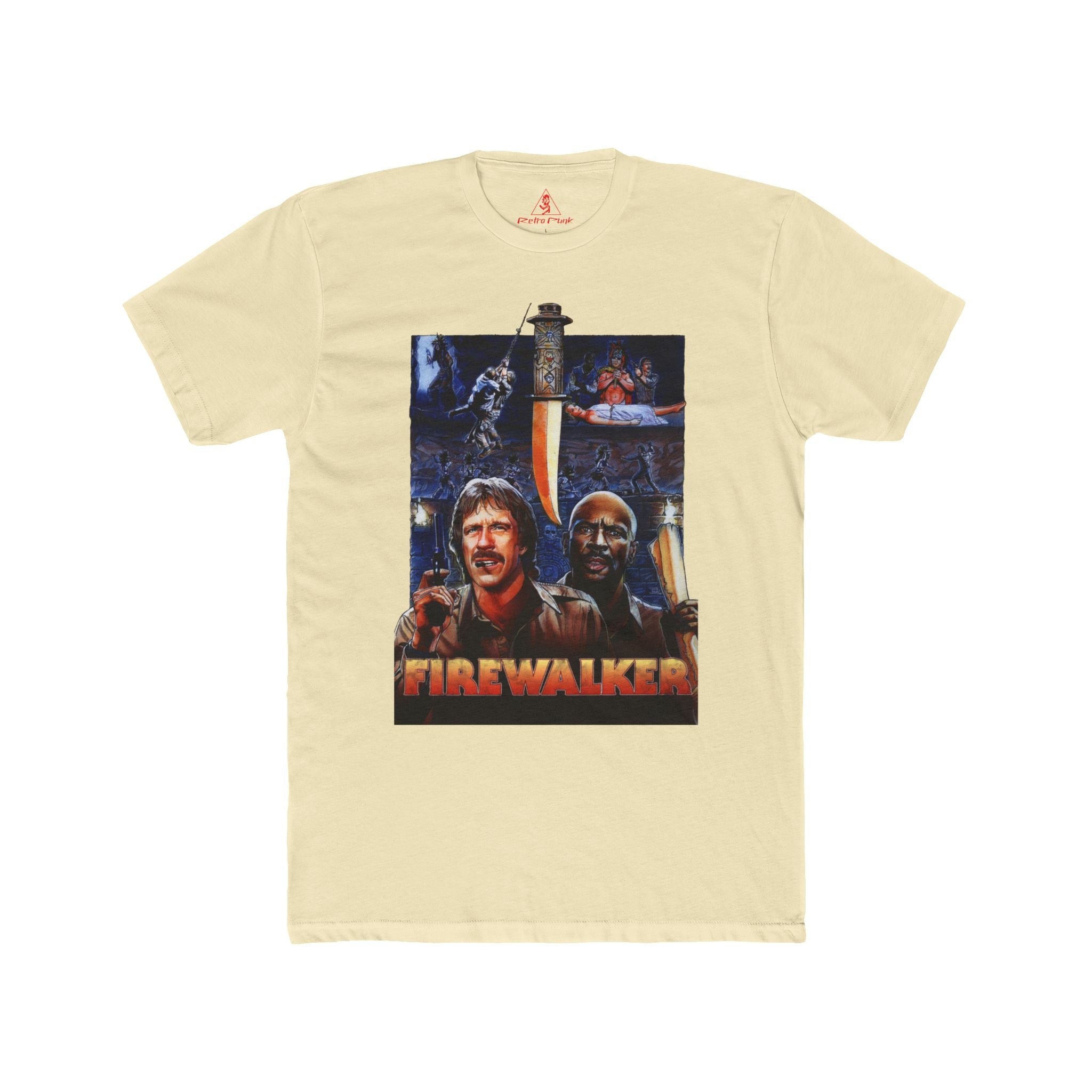 Firewalker 1986 Chuck Norris Graphic T-Shirt  Retro Adventure Movie Tee  80s Action Film Apparel  RetroPunkDesign