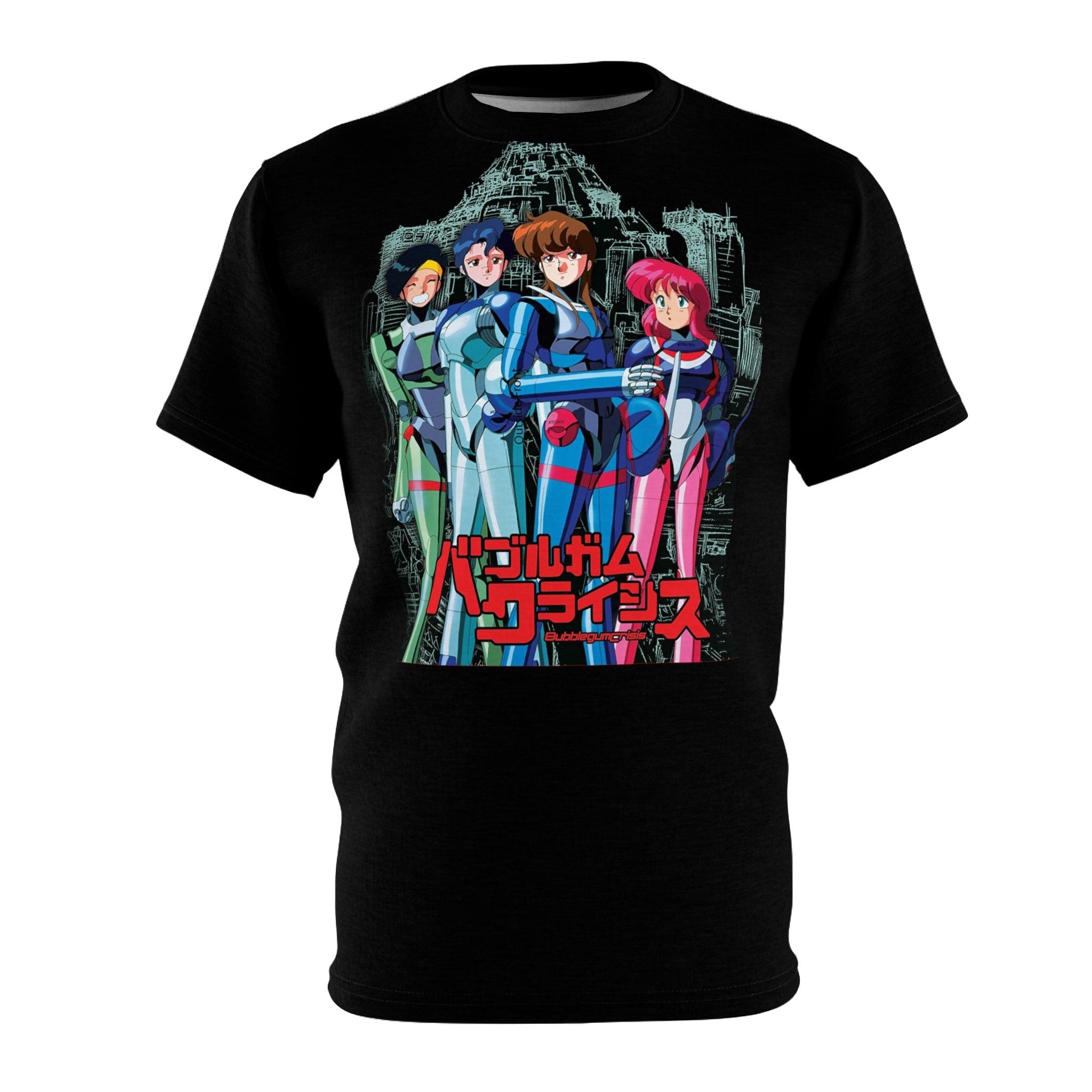 Bubblegum Crisis Graphic Tee - Retro Punk Design 