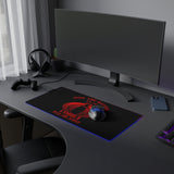 Cobra G.I. Joe LED Gaming Mouse Pad  RGB 80s Action Desk Mat  Retro Military Gaming Gear  RetroPunkDesign - Retro Punk Design 
