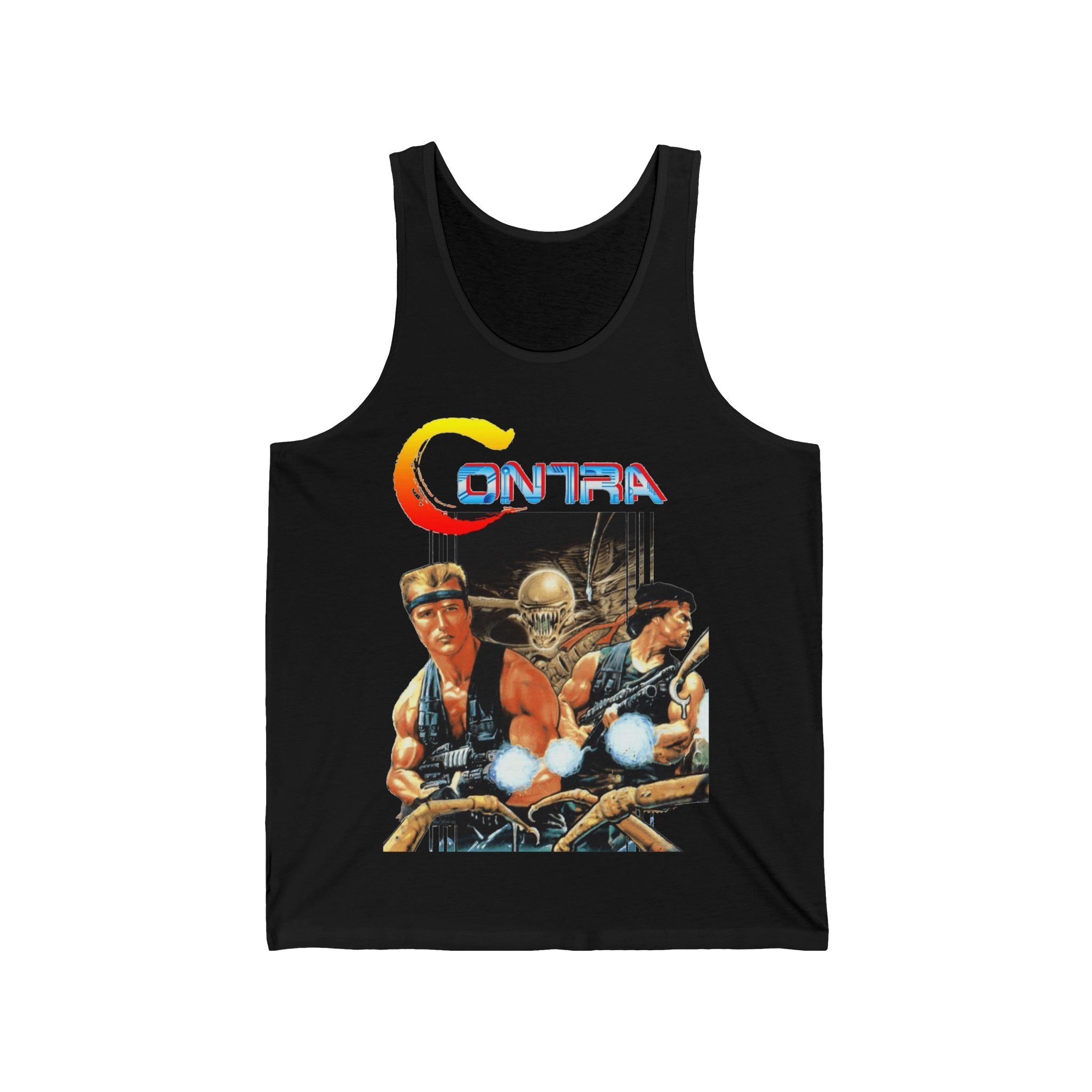 Contra Tank Top | Retro NES Run and Gun Sleeveless Tee | RetroPunkDesign - Retro Punk Design 