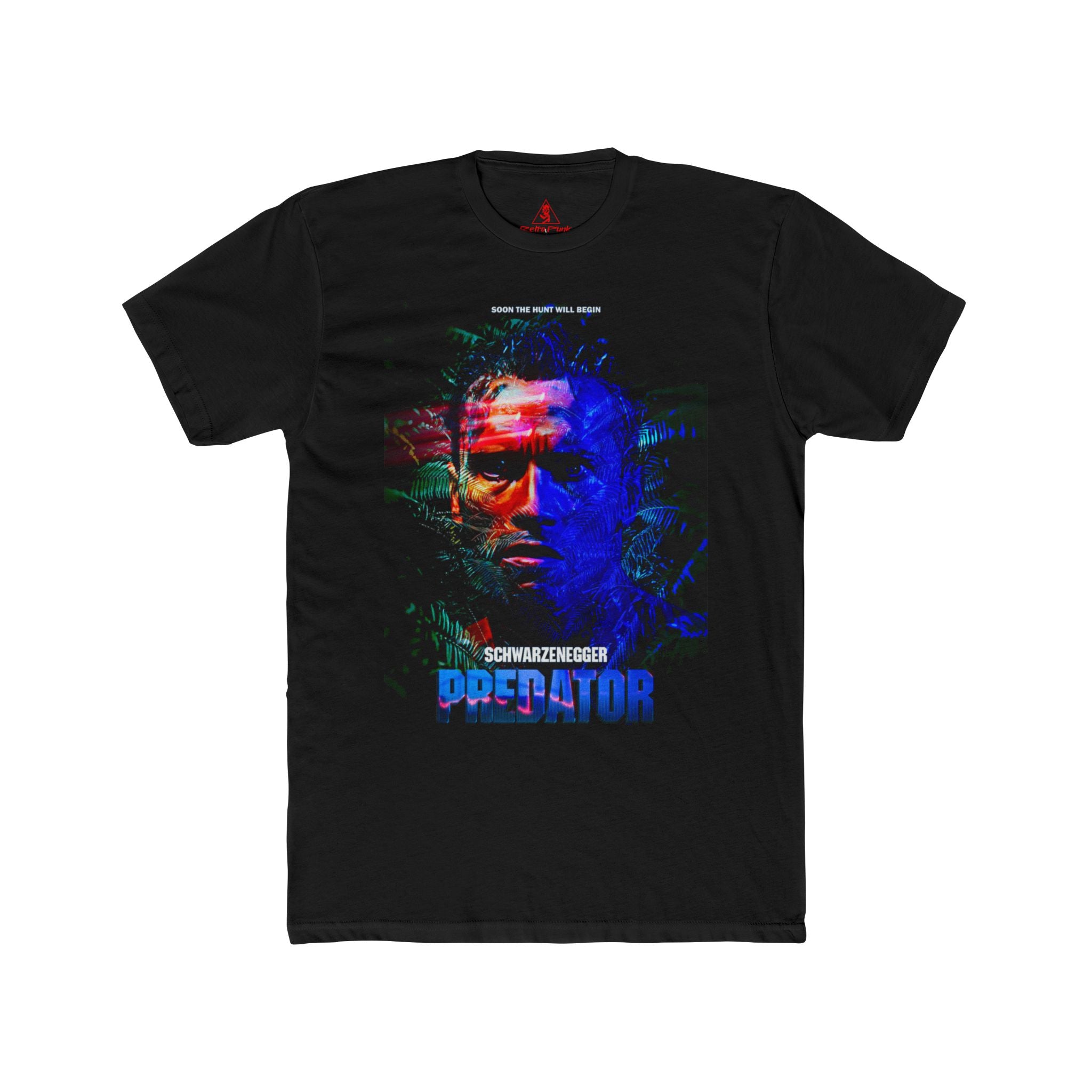 Arnold Schwarzenegger Predator Graphic T-Shirt | 80s Action Sci-Fi Movie Tee | RetroPunkDesign
