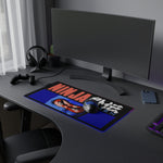 Ninja Gaiden Retro NES LED Gaming Mouse Pad | Classic 8 Bit Ninja RGB Desk Mat | RetroPunkDesign - Retro Punk Design 