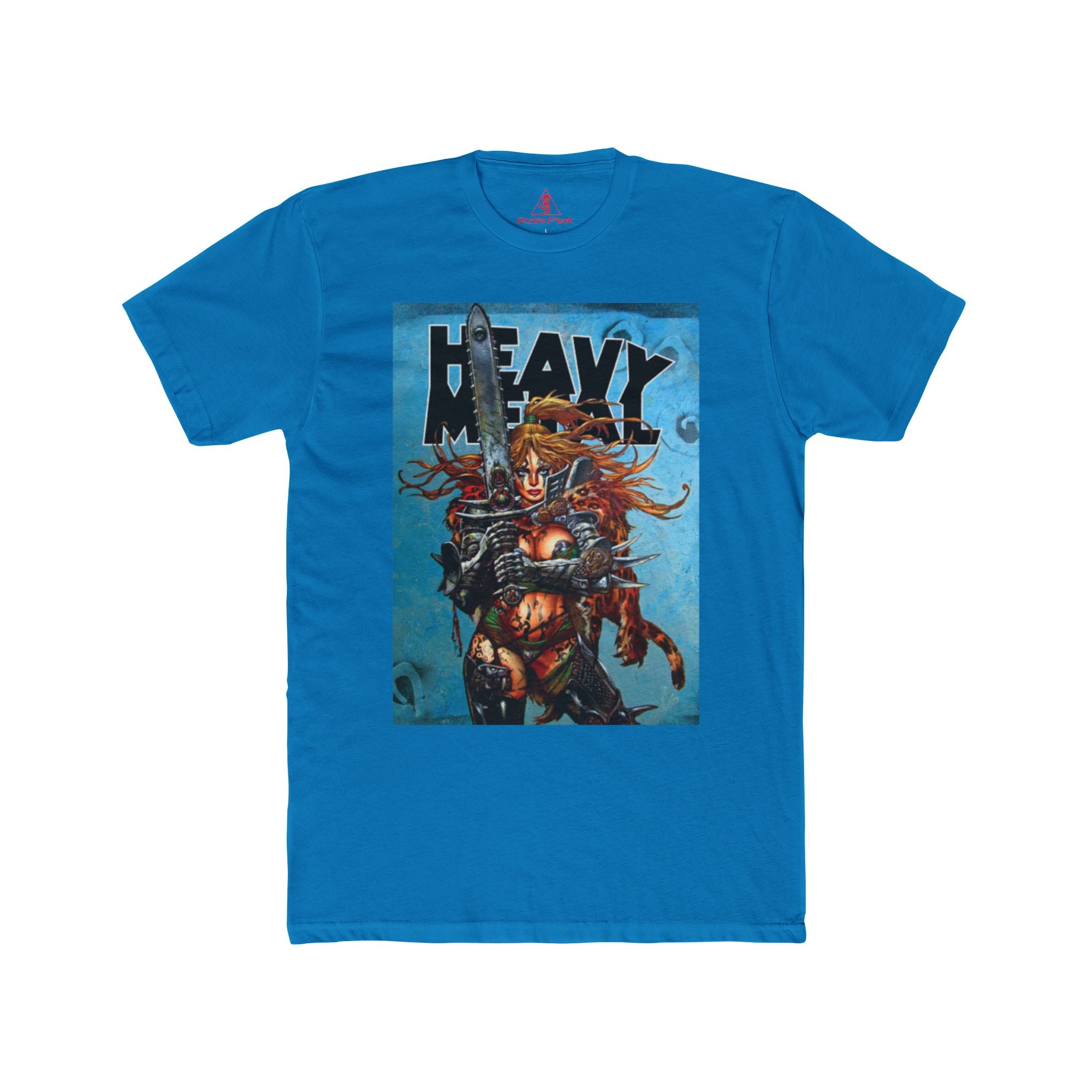 Heavy Metal Blade Babe Graphic T-Shirt  80s Fantasy Magazine Art Tee  RetroPunkDesign