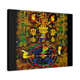 Chrono Trigger Magus Battle Stained Glass Canvas Art Print | RPG Wall Decor | 100% Cotton Canvas
