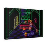 EarthBound MoonSide Café Canvas Art Print  Retro SNES Oil Painting Style Wall Art