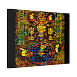 Chrono Trigger Magus Battle Stained Glass Canvas Art Print | RPG Wall Decor | 100% Cotton Canvas