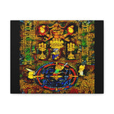 Chrono Trigger Magus Battle Stained Glass Canvas Art Print | RPG Wall Decor | 100% Cotton Canvas