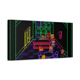 EarthBound MoonSide Café Canvas Art Print  Retro SNES Oil Painting Style Wall Art