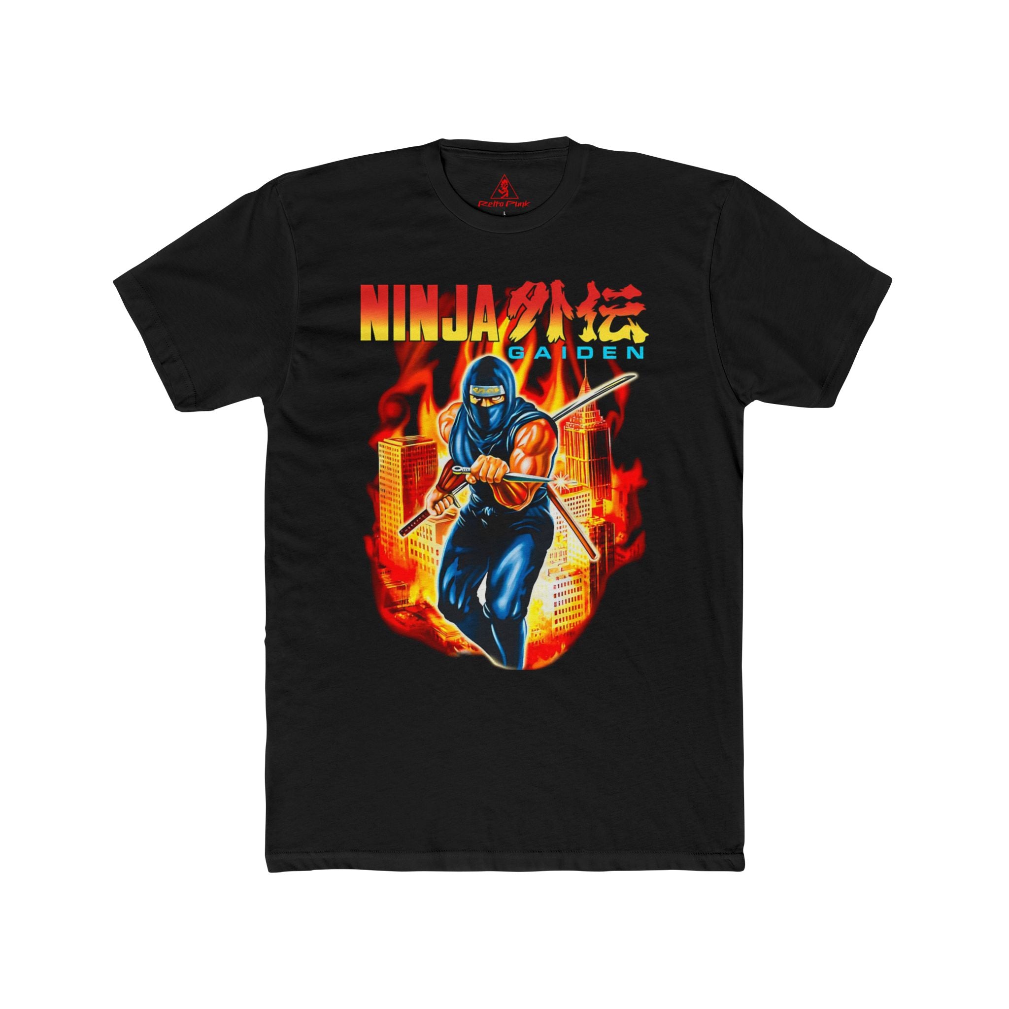 Ninja Gaiden Graphic T-Shirt | Retro NES Action Platformer Gamer Tee | RetroPunkDesign