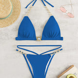 Chain Tied Two-Piece Bikini Set