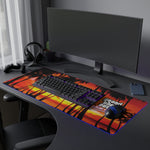 Grand Theft Auto Vice City LED Gaming Mouse Mat  RGB Desk Pad  80s Neon Palm Game Accessory  RetroPunkDesign - Retro Punk Design 