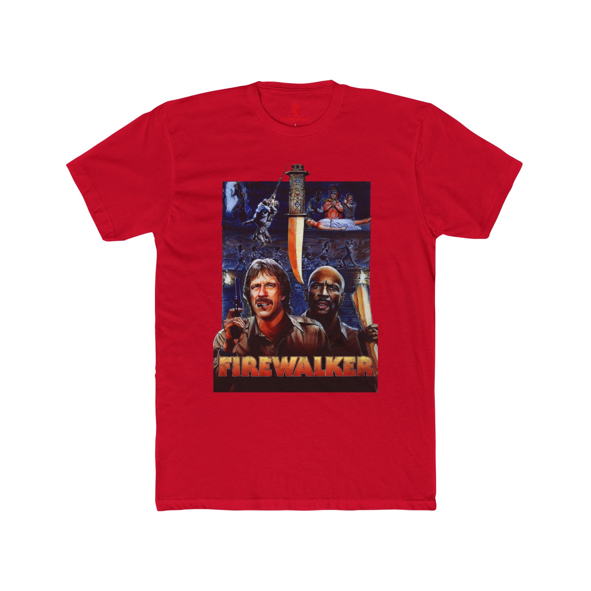 Firewalker 1986 Chuck Norris Graphic T-Shirt  Retro Adventure Movie Tee  80s Action Film Apparel  RetroPunkDesign