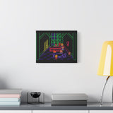 EarthBound MoonSide Café Canvas Art Print  Retro SNES Oil Painting Style Wall Art