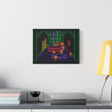 EarthBound MoonSide Café Canvas Art Print  Retro SNES Oil Painting Style Wall Art