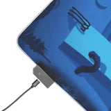 Another World LED Gaming Mouse Pad | Retro Cinematic PC Adventure RGB Desk Mat | RetroPunkDesign - Retro Punk Design 