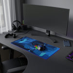 Another World LED Gaming Mouse Pad | Retro Cinematic PC Adventure RGB Desk Mat | RetroPunkDesign - Retro Punk Design 