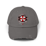 Resident Evil Umbrella Corporation Distressed Cap | Biohazard Horror Hat | RetroPunkDesign - Retro Punk Design 
