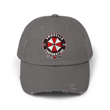 Resident Evil Umbrella Corporation Distressed Cap | Biohazard Horror Hat | RetroPunkDesign - Retro Punk Design 